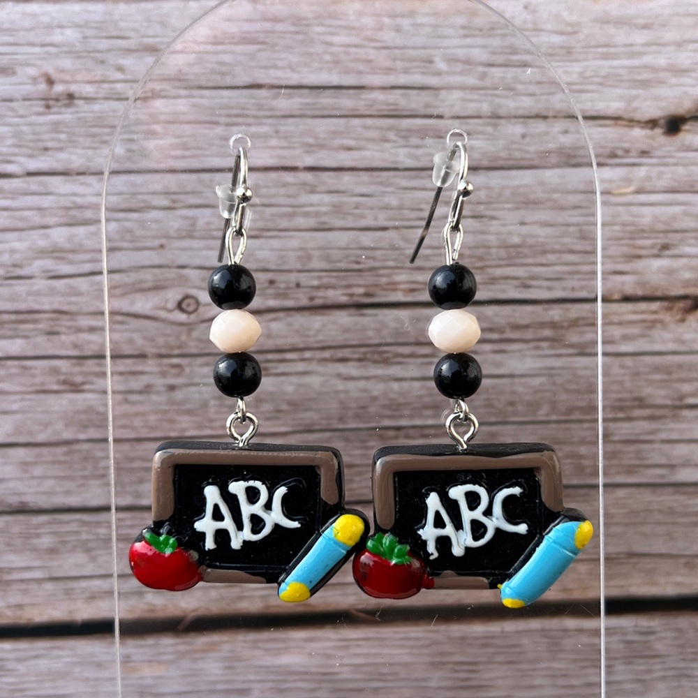 ABC Teacher Dangle Earrings